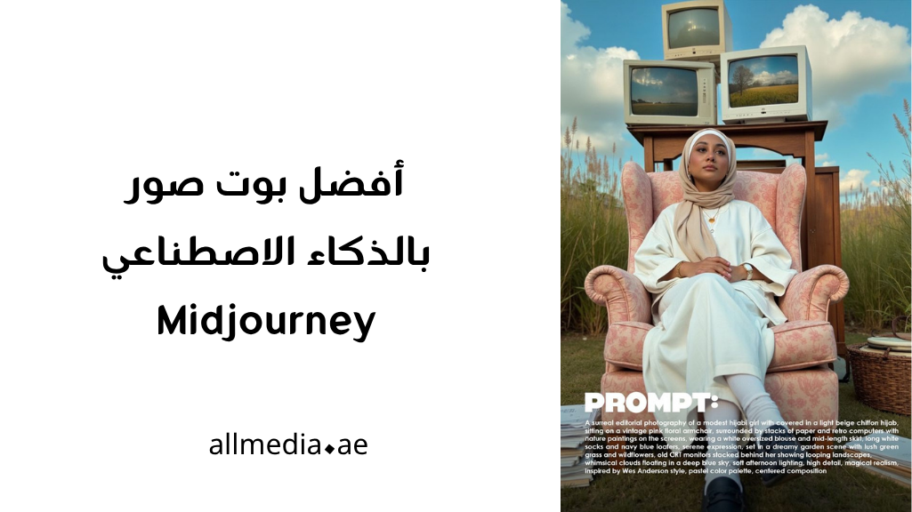 برومبت Midjourney بوت صور بالذكاء الاصطناعي