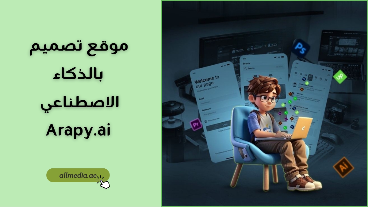 تصميم عربي بالذكاء الاصطناعي في arapy.ai